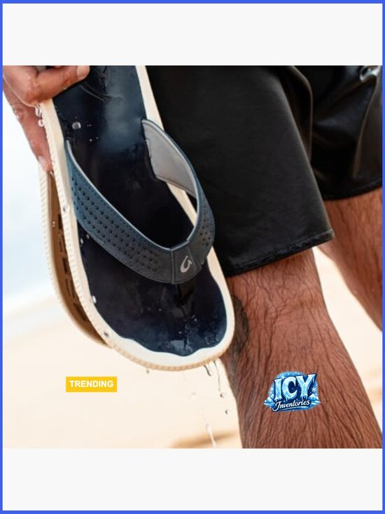 Water Resistant Flip Flops, Arch Support, Lightweight & Durable, Enhanced Grip main image 6